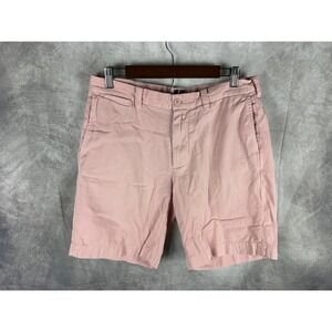 J.Crew Mens Garment De Chino Pink Cotton Twill Shorts Waist 33 9 In JC/60164-A